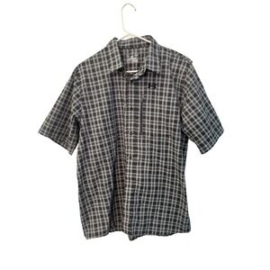 NWTUnder Armour Shirt Mens Large Gray Plaid Fishing Button Up Pockets All Season